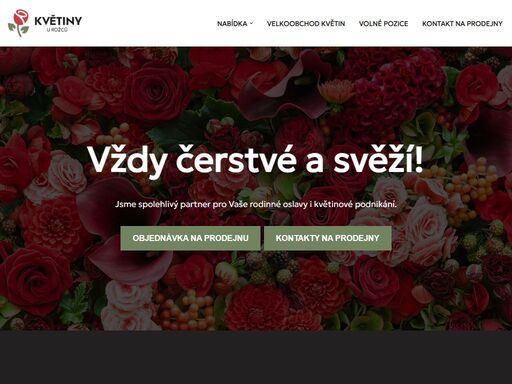 jsme spolehlivý partner pro vaše rodinné oslavy i květinové podnikání. síť květinářství, kde naleznete široký sortiment těch nejčerstvějších květin a dekorací!
