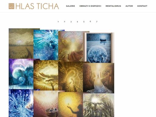 hlas ticha - meditační obrazy - dalibor vajnar