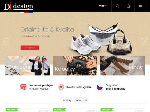 di design – česká značka dámské obuvi, kabelek a oblečení. exkluzivní kolekce a služba osobní stylistky jany dapecí v hradci králové a pardubicích.