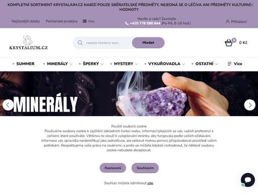 minerály a vše s nimi spojené