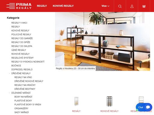 přes 10 000 regálových variant kovových regálů a dalších produktů pro dílnu, kancelář, obchod a domácnost! objemové slevy 5 - 10 %.