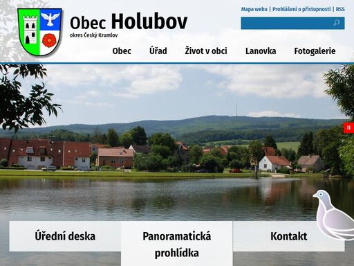 oficiální stránky obce holubov