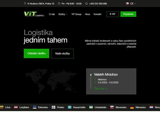 logistika na míru – nabízíme skladování, přepravu a distribuci zboží v čr i po celém světě. spolehlivě, efektivně a s důrazem na vaše potřeby.