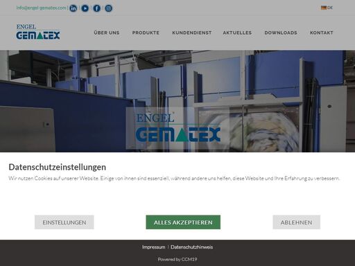 engel gematex wäschereitechnik: professionelles handling in großwäschereien und in der textilindustrie - trocknen, sortieren und transportieren von wäsche und textilien.
