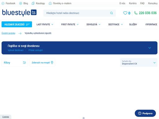 nejlepší dovolená od cestovní kanceláře blue style do atraktivních destinací jako ? řecko ? egypt ? tunisko ? turecko ? maroko ? itálie ? bulharsko a exotiky