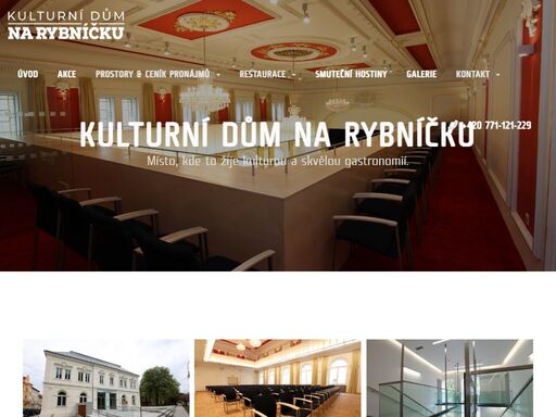hudba, tanec, večírky, školení a vaše rodinná i firemní setkávání se skvělou gastronomií v tradičním prostředí oblíbeného opavského kulturního domu.