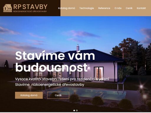 výstavba nízkoenergetických a nízkonákladových dřevostaveb - domů.