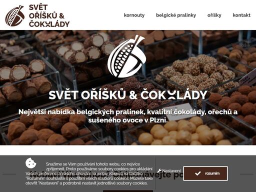 svět oříšků a čokolády plzeň. najdete u nás čokolády, pralinky, dárky a dárkové poukazy, oříšky, čaje, kávy a mnoho dalšího. navštivte nás v naší prodejně v americké ulici, plzeň.