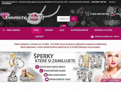 zlaté šperky