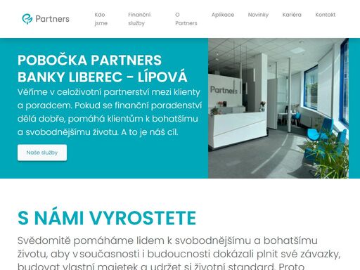 pobočka partners banky liberec - lípová poskytuje nezávislé finanční poradenství a osobní finanční plánování. finanční poradce vám pomůže ve sjednání a kalkulaci hypotéky, pojištění nebo investic
