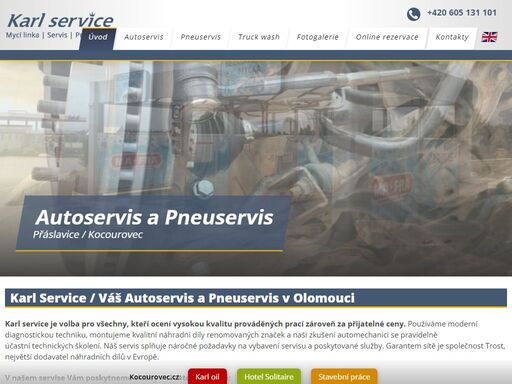 mycí linka servis a pneuservis kocourovec