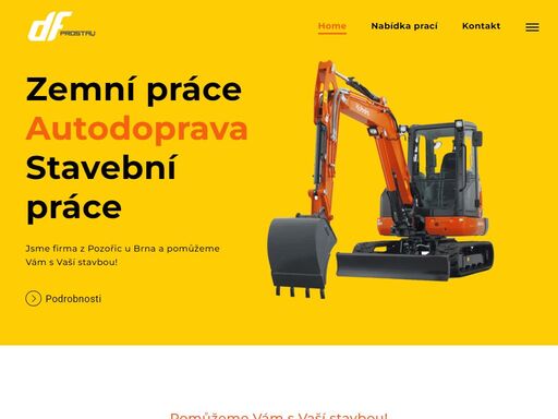 zemní práce, autodoprava, stavební práce, pozořice u brna