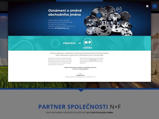 prodej potrubních dílů - společnost n+f bohemia, s.r.o.