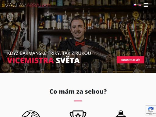 barmanská show od václava abrahama, profesionálního flair barmana, který se specializuje na exhibiční barmanské show a full service v rámci barového cateringu. chcete udělat vaši akci, svatbu, oslavu, večírek či párty nezapomenutelnou? objednejte si nejlepší barmanskou show v české republice!!!