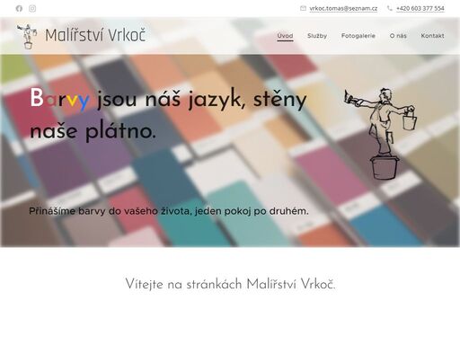 malířské práce.