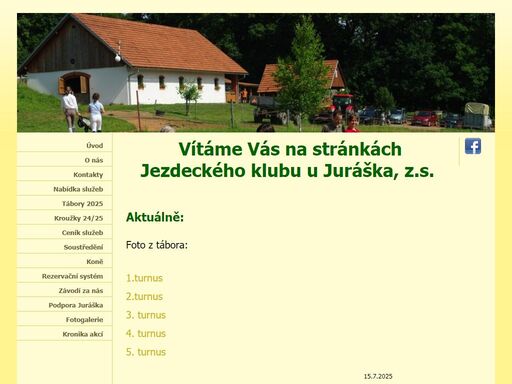 informace o jezdeckém klubu