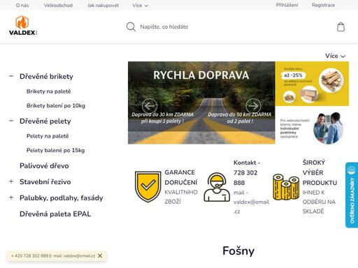 valdex s.r.o. - ekopaliva pro vás. jednička na trhu a spolehlivý dodavatel biopaliv v české republice. naše pelety vyhovují nejvyšším požadavkům kvality na trhu, navíc máme skvělé ceny a vše skladem. pelety, brikety i uhlí vám přivezeme vlastní dopravou nebo pomoci přepravní společnosti,a při běžném odběru nabízíme…