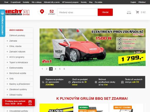 jsme největší specializovaný prodejce zahradní techniky v eu. provozujeme 81 odborných prodejen s vyškoleným personálem