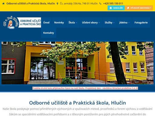 odborné učiliště a praktická škola v hlučíně vyučuje obory cukrář, cukrářka, pekař, pekařka, malíř, natěrač, zedník, kuchařka, prodavačka, pečovatelka a také praktickou školu.
