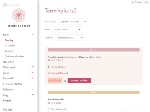 zajímá vás, jak se připravit na porod? doprovázíme ženy k porodu, pořádáme kurzy hypnoporodu po celé čr osobně i online živě.