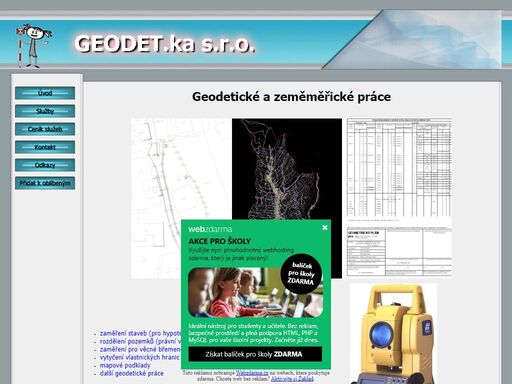 prezentace firmy geodet.ka, poskytující geodetické a zeměměřické práce