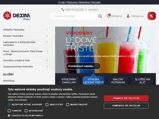 v nabídce našich produktů naleznete gastronomickou, chladící i mrazící techniku, dále vydejníky i supermarketové zařízení.