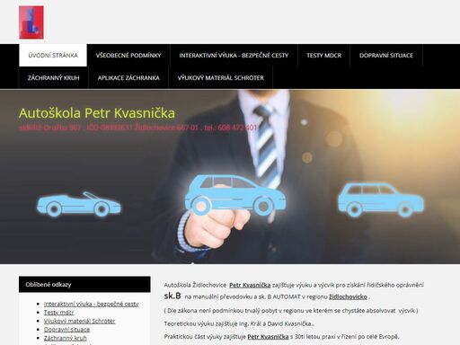    
   
autoškola židlochovice  petr kvasnička zajišťuje výuku a výcvik pro získání řidičského oprávnění sk.b  na manuální převodovku a sk. b automat v...