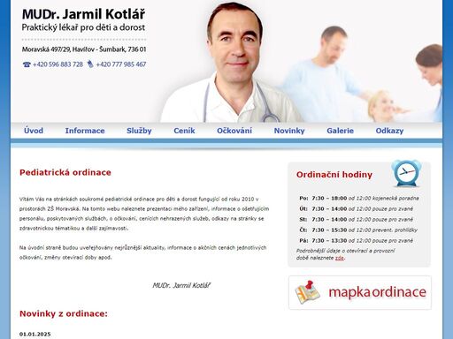 mudr. jarmil kotlář - soukromá pediatrické ordinace pro děti a dorost