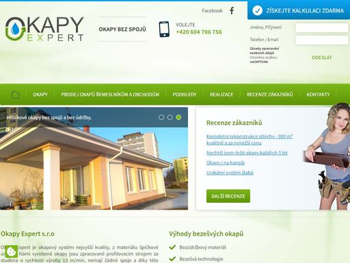 vyrábíme a instalujeme bezešvé okapové systémy na míru. dodáváme okapy prodejcům, řemeslníkům - klempířům a kutilům. okapy expert jsou beze spojů, s hotovou povrchovou úpravou, dlouhou životností, výztuhami proti sněhu a ledu. 