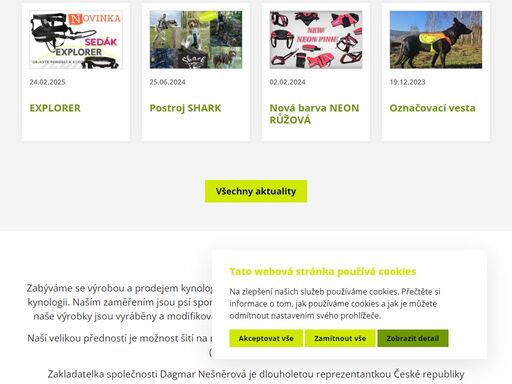e-shop pro vaše mazlíčky od mistryně evropy v jízdě se psím spřežením dagmar nešněrové
