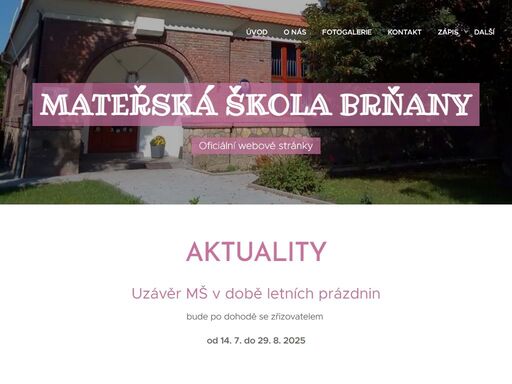 uzávěr mš v době letních prázdnin