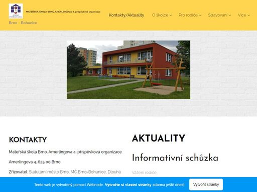 mateřská škola brno, amerlingova 4, příspěvková organizace