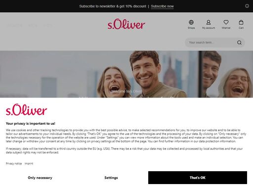 discover a large selection of s.oliver fashion for women, men and kids | s.oliver online store europe – order now!