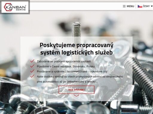 kanbanservis - online obchod se spojovacím materiálem, eshop pro spojovací materiál, dodáváme všechny druhy spojovacího materiálu, šrouby, matice, podložky, vruty, kolíky, pera, závlačky, kroužky, nýty, maznice, hřebíky, distanční pouzdra a sloupky