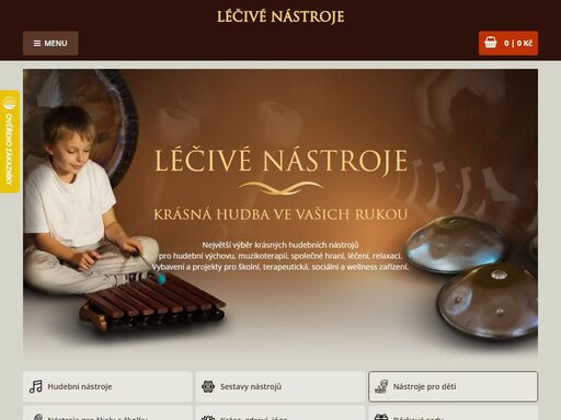 největší výběr krásných hudebních nástrojů pro hudební výchovu, muzikoterapii, společné hraní, léčení, relaxaci.