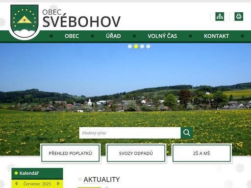 oficiální stránky obce svébohov