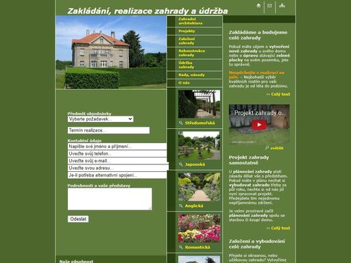 realizace-zahrady.cz | projekty zahrad, zakládání, tvorba, realizace a údržba zahrady na objednávku. založení a údržba zahrady a zahradnické služby. osev trávy, kůrování, péče o zahradu, budování jezírka, zakázková tvorba zahrad.