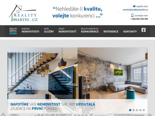 proč prodávat s reality martin? kvalita focení s reality martin
