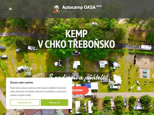 autocamp oasa *** staňkov - na břehu nejdelšího rybníka v čechách, chko třeboňsko