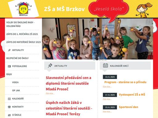 základní škola a mateřská škola brzkov, příspěvková organizace