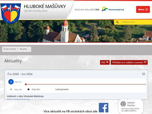 hluboké mašůvky 
vítejte na oficiálních stránkách obce