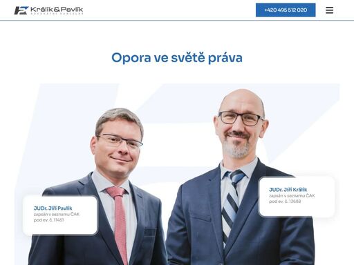 advokátní kancelář králík & pavlík zajišťuje veškeré právní a advokátní služby.