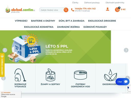 účinné a ekologické přípravky pro široké použití: zahradní jezírka, septik, žumpa, čistírna odpadních vod, odlučování tuku, kompostování, problémy s odpady a sifony, speciální produkty k odstraňování vodního kamene a plísní na zdech, bio repel, odstranění zápachuz čov a septiku.
