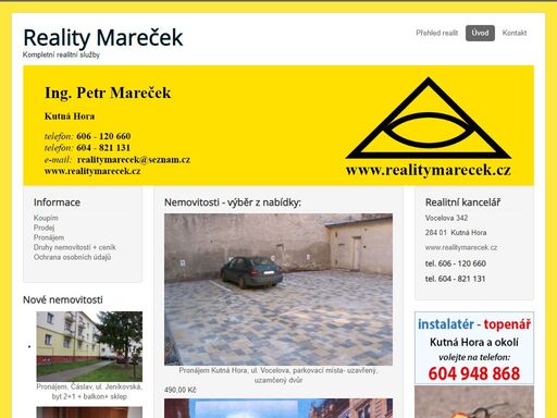 reality mareček kutná hora