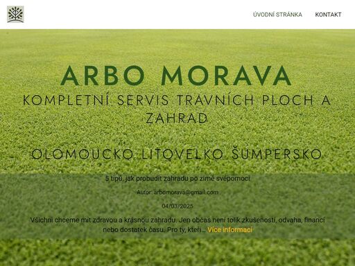kompletní servis travních ploch a zahrad: olomoucko, litovelsko, šumpersko. pro soukromé osoby, kluby, svj, velké firmy. akční ceny, slevy.