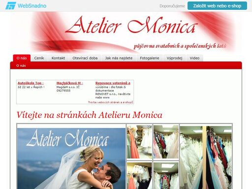 půjčovna svatebních a společenských šatů - veltrusy