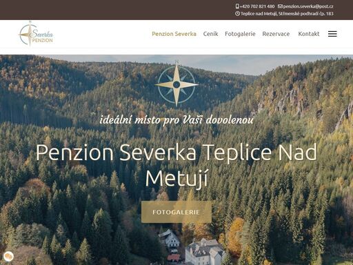 příjemné ubytování v penzionu severka v teplicích nad metují. ubytování v apartmánech až pro 21 osob. v blízkosti vstupu do teplicko-adršpašských skal.