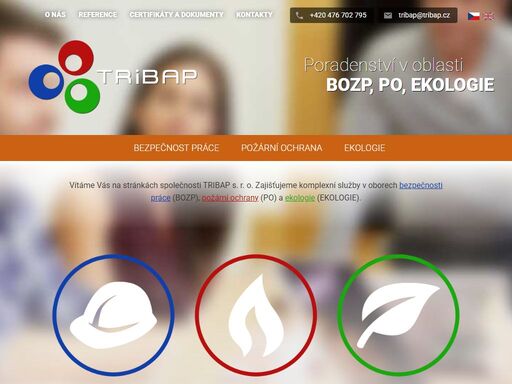 zajišťujeme komplexní služby v oborech bezpečnosti práce (bozp), požární ochrany (po) a ekologie (ekologie).
