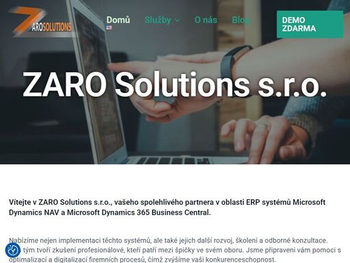 zaro solutions, s.r.o., váš spolehlivý partner v oblasti erp systémů microsoft dynamics nav a microsoft dynamics 365 business central.