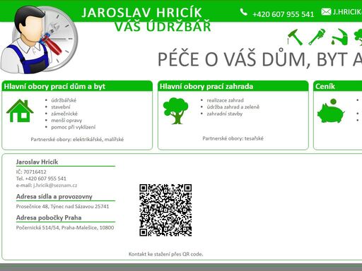 hodinový manžel praha a okolí, včetně návrhu realizace a údržby zahrad.